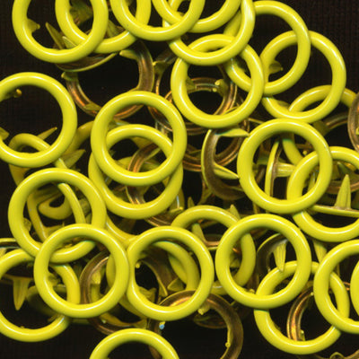 Size 16 Open-Ring Snaps - B7 Yellow (25 Sets)