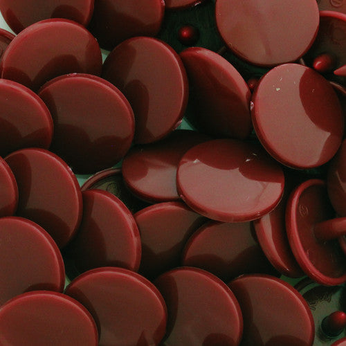 KAM Plastic Snaps Button Snap Fasteners Size 20 Sets C210 Burgundy