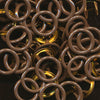 Size 16 Open-Ring Snaps - D303 Chocolate (25 Sets)