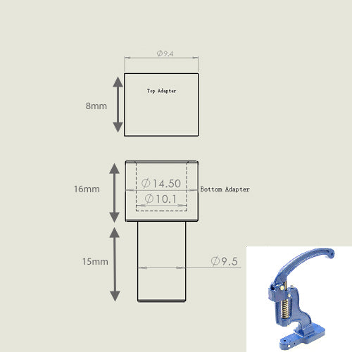 TLF-KX Adapter Set (3/8" Shank Holes)