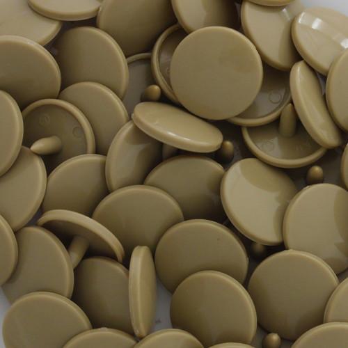 KAM Plastic Snaps Size 20 Extra Long Prong Snap Fasteners B42 Dark Tan