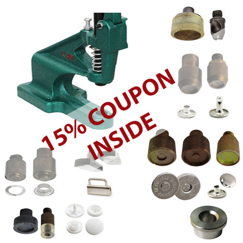 EMBROIDERY GARDEN Rivet, Snap, Grommet, Key Fob Press Bundle