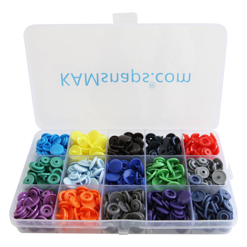 Plastic Snap Fastener Kit In Storage Case With 100 Snap Sets In