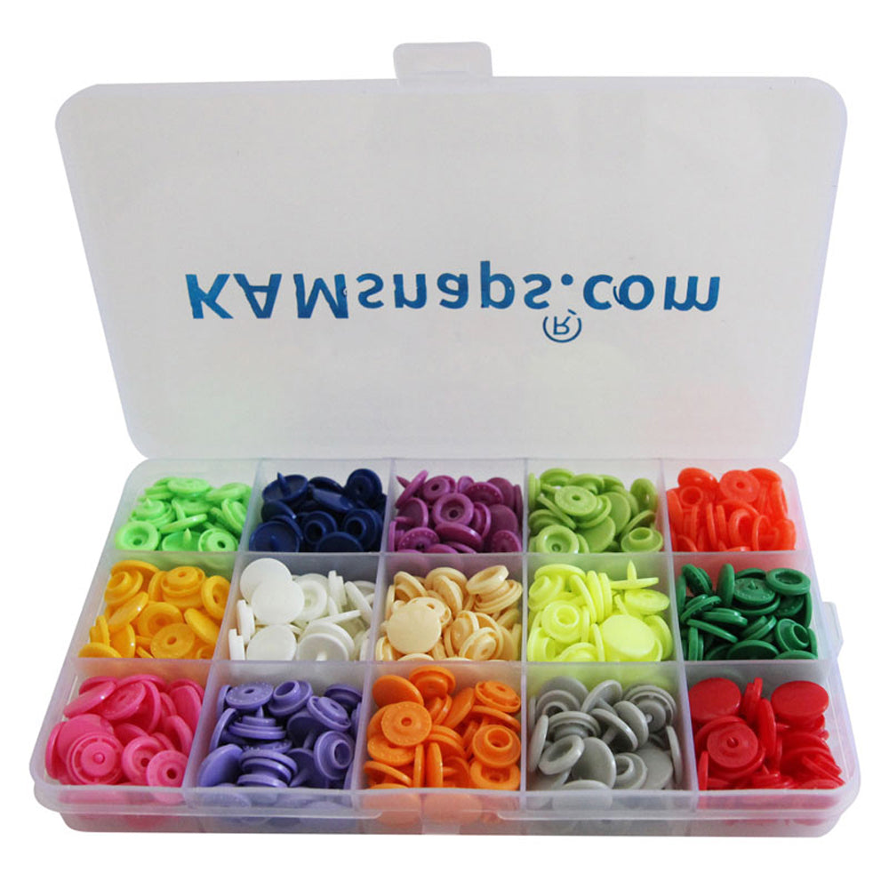 KAM® Snaps Size 20 Glossy (Pastel Rainbow & White) – I Like Big Buttons!