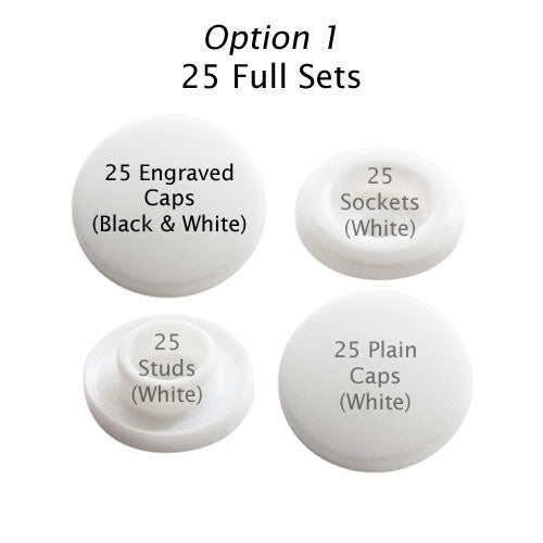 Two-Toned Engraved Paw Print (White)