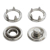 Size 16 Open-Ring Snaps - Silver (50 Sets)