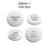 Two-Toned Engraved Button (White)