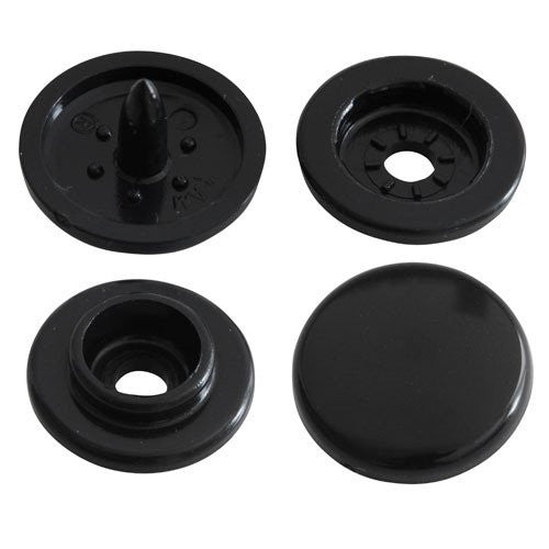 KAM Plastic Snaps Size 24 Largest Strongest Snap B5 Black Heavy Duty